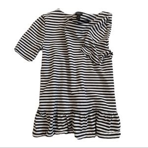 LIKE NEW | J. Crew striped ruffle hem top